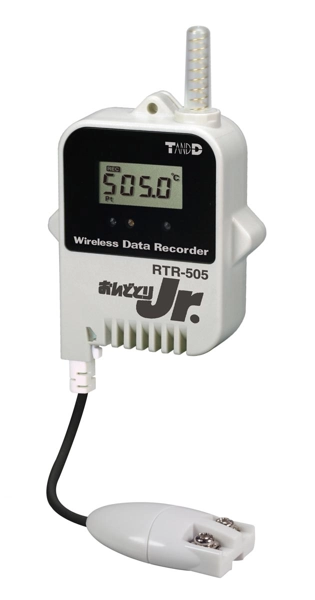 大容量バッテリパック装着ワイヤレス温度データロガー RTR-505-Pt（測温抵抗体) KN31090209
