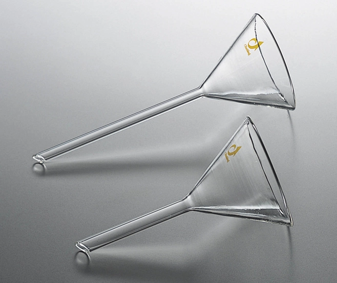 ガラス製足長ロート 100mm KN31310575