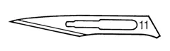 替刃式メス(フェザー)用 替刃 尖刃 100枚入 No.11 KN33180005