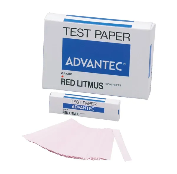 アドバンテック東洋　リトマス試験紙（１０００枚）　紙箱入赤　（１００枚入包　１０個） KN33600752