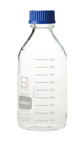 ねじ口びん セーフティコート 青キャップ付 1L 10個 KN37560898